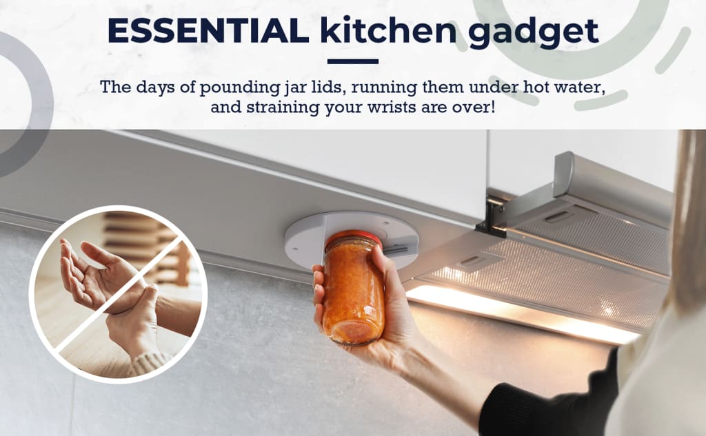 The Under-Cabinet Jar Opener That Gives You Your Independence Back